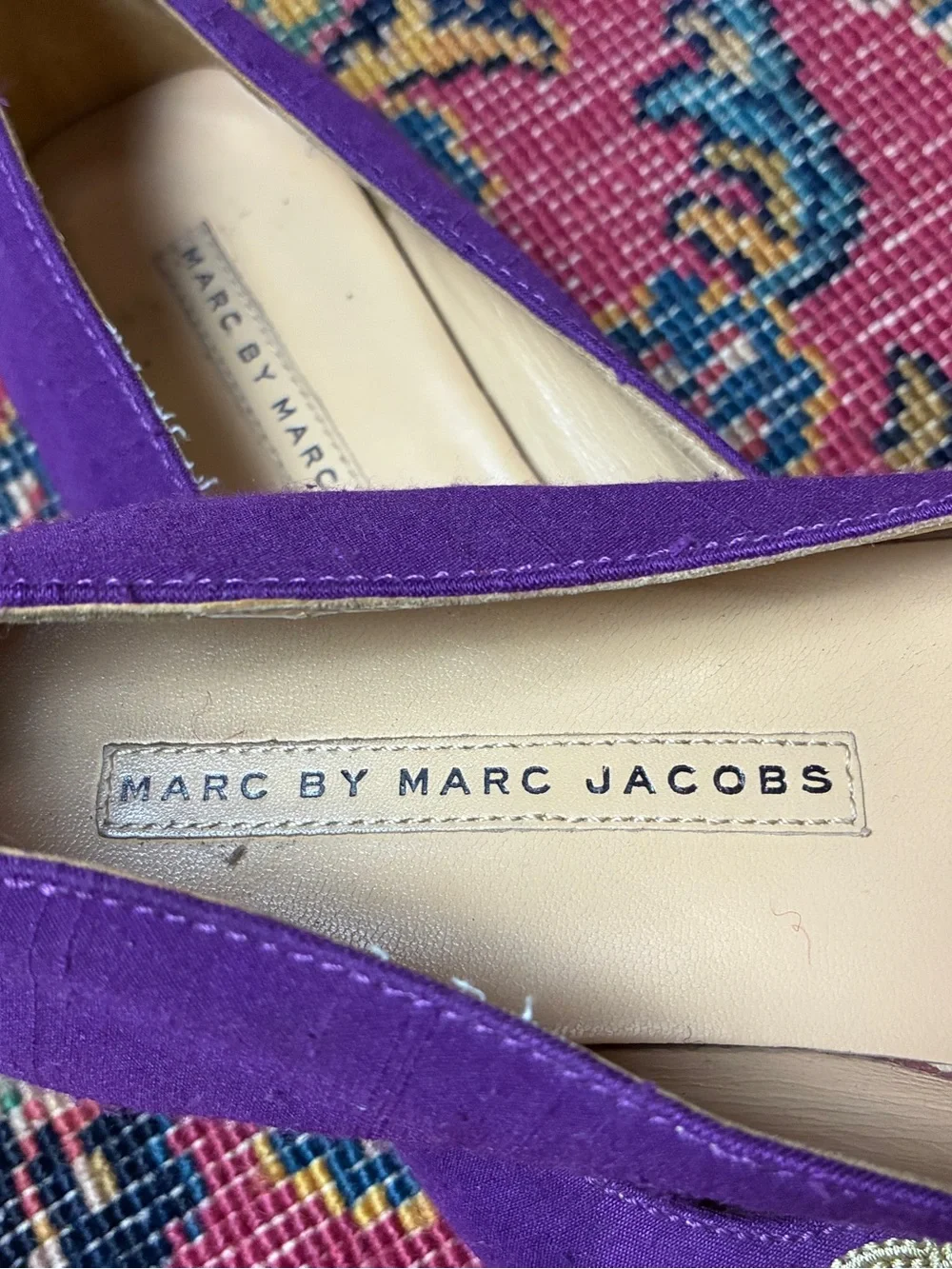 Marc by Marc Jacobs Embroidered Ballet Flats